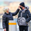 EXCLUSIVE: Hugh Jackman and wife Deborra-Lee Furness were spotted taking a morning stroll with their dogs
