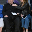 Jack Nicholson at the Lakers vs. Utah Jazz game with his daughter Lorraine and friends