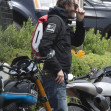 *EXCLUSIVE* Keanu Reeves dangerously smoking whilst friends fill up motorbike with gasoline in Malibu