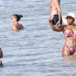 *EXCLUSIVE* *WEB MUST CALL FOR PRICING* The American actor Danny Glover is spotted finding the heat a little too much as he cools down in the sea with his wife Eliane Cavalleiro on his holidays in Sardinia