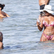 *EXCLUSIVE* *WEB MUST CALL FOR PRICING* The American actor Danny Glover is spotted finding the heat a little too much as he cools down in the sea with his wife Eliane Cavalleiro on his holidays in Sardinia