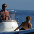 EXCLUSIVE: * EMBARGO: STRICTLY NO WEB BEFORE  19:15 BST / 14:15 ET 16 June 2022 * Kurt Russell Sighted With Goldie Hawn On A Speedboat In Greece
