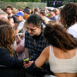 Jason Momoa at Rolling Stones in Hyde Park with Guns N Roses guitarist Duff McKagan