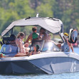 *EXCLUSIVE* *WEB EMBARGO UNTIL JULY 4, 2022 8:30 PM ET* Olivia Jade Giannulli and her sister Bella were spotted on the lake with Patrick and Christopher Schwarzenegger over the Fourth of July Holiday - ** WEB MUST CALL FOR PRICING **