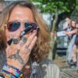 Johnny Depp meeting his fans in front of Offenbach Town Hall, Hesse, Germany - 06 Jul 2022