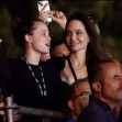 Angelina Jolie and her daughter Shiloh Jolie-Pitt attend the Maneskin's concert for the world premiere of the "Loud Kids Tour" at the "Circo Massimo" in Rome.
