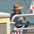 *EXCLUSIVE* American actress Alyssa Milano and her family enjoy a summer break in Santa Margherita Ligure