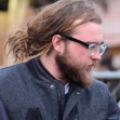 EXCLUSIVE: ** PREMIUM EXCLUSIVE RATES APPLY** Actor Angus T Jones with a beard and dreadlocked hair looks nothing like his childish Jake Harper character that he played on Two and a Half Men as he is seen in Venice, Ca