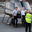 *EXCLUSIVE* Top Gun star Tom Cruise spotted flying his chopper up the Thames