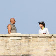 Vin Diesel was seen filming Fast and Furious in Sant'Angelo Castel