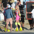 Margot Robbie and Ryan Gosling Film Barbie in Los Angeles.