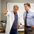 EXTRAORDINARY MEASURES 2010 CBS films production with Harrison Ford at left and Brendan Fraser