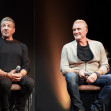*EXCLUSIVE* STRICTLY NOT AVAILABLE FOR DAILY MAIL ONLINE USAGE -American actor Sylvester Stallone is joined on stage by Dolph Lundgren whilst in Birmingham with wife Jennifer.