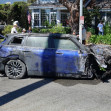 *PREMIUM-EXCLUSIVE* Anne Heche’s car is towed away from where it crashed into a home - ** WEB MUST CALL FOR PRICING **