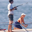 PREMIUM EXCLUSIVE: Scarlett Johansson Hits The Ocean in a Red Bikini in East Hampton.