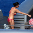 EXCLUSIVE: ** EMBARGO: strictly no web before 18:45 BST (13.45 ET) 16 Aug 2022. ** G.I. Jaw Dropping! Demi Moore Looks Sensational At 59 In A Red Bikini On Vacation In Greece