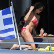 EXCLUSIVE: ** EMBARGO: strictly no web before 18:45 BST (13.45 ET) 16 Aug 2022. ** G.I. Jaw Dropping! Demi Moore Looks Sensational At 59 In A Red Bikini On Vacation In Greece