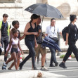 Charlize Theron and Uma Thurman shooting The Old Guard 2 in Rome