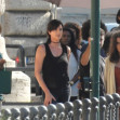 Charlize Theron and Uma Thurman shooting The Old Guard 2 in Rome
