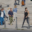 Charlize Theron and Uma Thurman shooting The Old Guard 2 in Rome