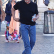 *EXCLUSIVE* The Hollywood Actor Sylvester Stallone takes a break from his rumoured troubles from his wife Jennifer Flavin by chilling out in the eternal city of Rome where he visited the historical St. Peter's Square