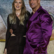 Ella Loudon, și Dwayne Johnson la premiera filmului Black Adam din Marea Britanie/ Profimedia