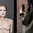 Pictură murală cu Angelina Jolie/ Profimedia