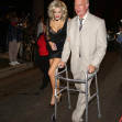 Josh Duhamel is dressed up as J. Howard Marshall and his wife as Anna Nicole Smith