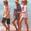 *PREMIUM-EXCLUSIVE* Pretty in Pink!!  Julia Roberts pictured at the beach on Christmas Day with her family in Sydney
