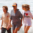*PREMIUM-EXCLUSIVE* Pretty in Pink!!  Julia Roberts pictured at the beach on Christmas Day with her family in Sydney