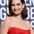 Lily James la Globurile de Aur 2023/ Profimedia