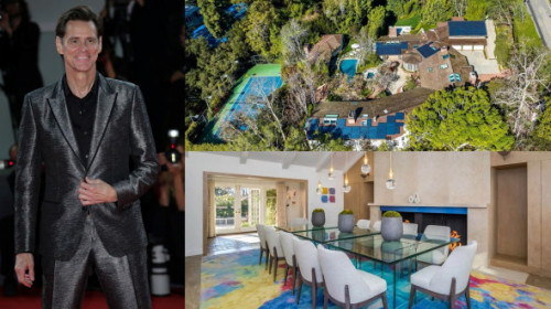 Imagini fabuloase din casa în care Jim Carrey a trăit 30 de ani. Cu cât vrea să o vândă, după ce a cumpărat-o acum trei decenii cu aproape 4 milioane de dolari