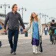 John Corbett and Sarah Jessica Parker at film set of the 'And Just Like That' TV Series