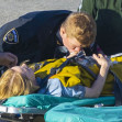 EXCLUSIVE: 'Seriously-injured' Emma Stone is dramatically stretchered on to an air ambulance - but fans have no need for concern