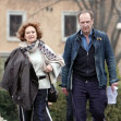 *PREMIUM-EXCLUSIVE* MUST CALL FOR PRICING BEFORE USAGE - 60-year-old English Actor Ralph Fiennes and fellow English Actress Francesca Annis are together again on a weekend trip in the eternal city of Rome. *PICTURES TAKEN ON THE 25/02/23*