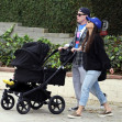 *PREMIUM-EXCLUSIVE* Have Macaulay Culkin and fiancé Brenda Song welcomed baby number two? Couple are seen pushing a double-stroller after keeping first pregnancy a secret