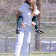 *PREMIUM-EXCLUSIVE* Olivia Wilde and Jason Sudeikis attend their son's soccer game together. **WEB EMBARGO UNTIL 2 PM ET on April 3, 2023**