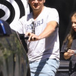 *PREMIUM-EXCLUSIVE* A healthy looking Jeremy Renner spotted on an electric scooter while with his daughter only three months after his horrific snow plow accident!