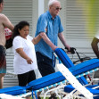 *EXCLUSIVE* The British Actor Michael Caine takes in the West Indian sunshine on his Easter break with his wife Shakira out on beaches of Barbados.