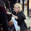 *PREMIUM-EXCLUSIVE* MUST CALL FOR PRICING BEFORE USAGE - 'Supermum' Amber Heard comforts her adorable daughter Oonagh after a tumble during a day out in London.