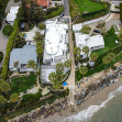 EXCLUSIVE: Aerial Views Of Kevin Costner &amp; Ex Wife Christine Baumgartner's Coastal Estate Located In Carpinteria,  CA.