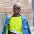 Lupita Nyong'o is spotted with a bald head in East Village in New York City
