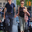 Daniel Day-Lewis and wife Rebecca Miller hold hands while on a romantic walk in New York City.