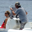 EXCLUSIVE: Kurt Russell and Goldie Hawn sighted on a speedboat in Greece