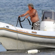 EXCLUSIVE: Kurt Russell and Goldie Hawn sighted on a speedboat in Greece