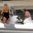 EXCLUSIVE: Kurt Russell and Goldie Hawn sighted on a speedboat in Greece