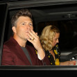 Scarlett Johansson and Colin Jost exit the "Asteroid City" premiere afterparty in NYC