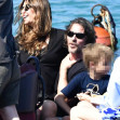 *EXCLUSIVE* The British actor Christian Bale was spotted on his holidays with his wife Sibi Blazic, their daughter Emmeline Bale, and their son Joseph during their sun-soaked family holiday in Mykonos.