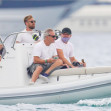Leonardo DiCaprio arrives at the Club 55 wearing a mask during heat wave in St Tropez