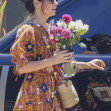 *EXCLUSIVE* Sandra Bullock spends a lovely day at a friend's house, enjoys gifts, and good times